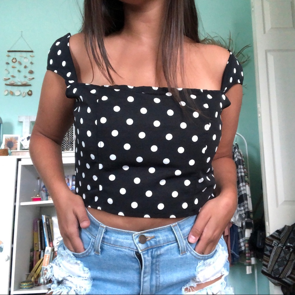 Princess Polly polka dot top